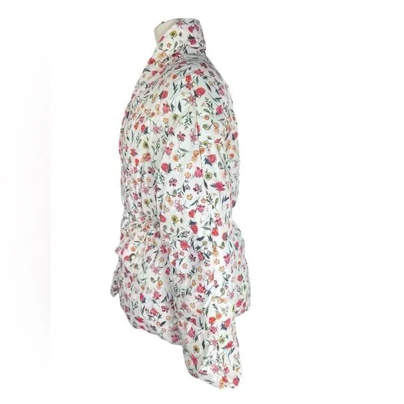 J Crew Alps puffer jacket with PrimaLoft® in vintage floral size medium